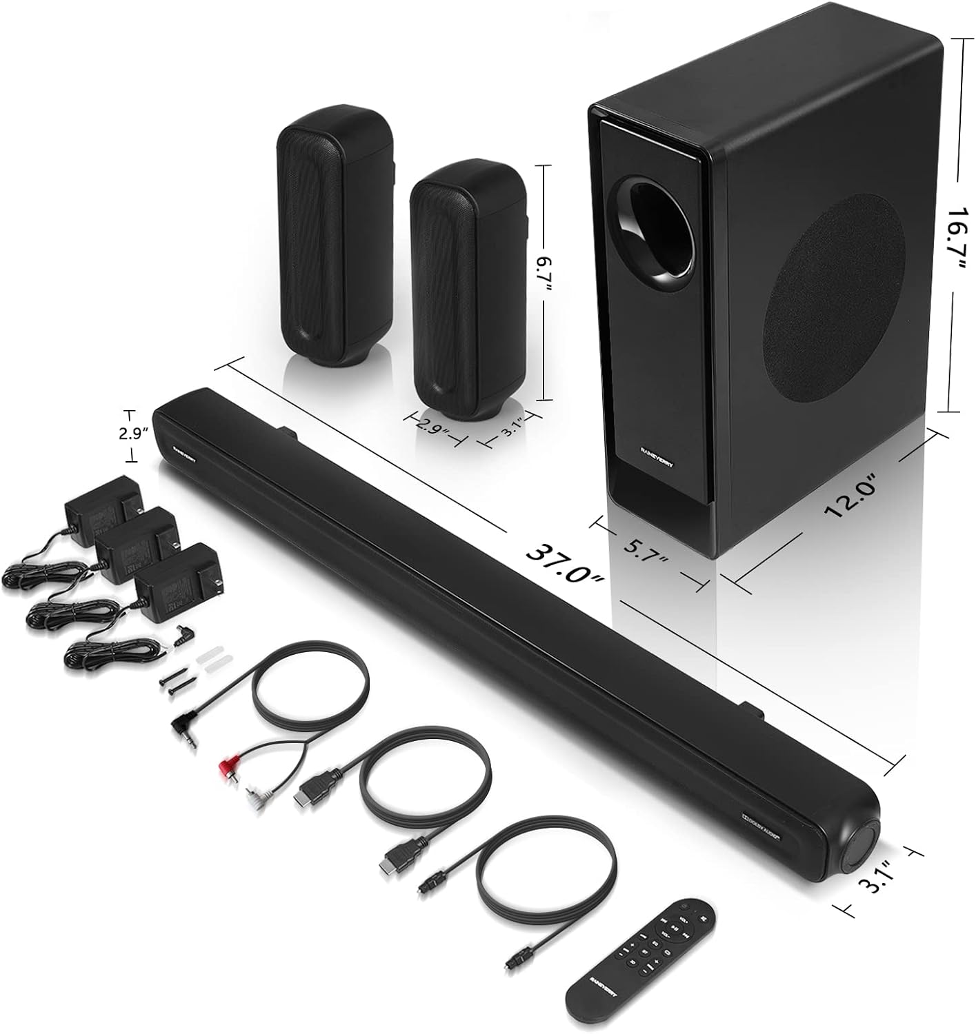5.1 CH Surround Sound Bar with Dolby Audio review