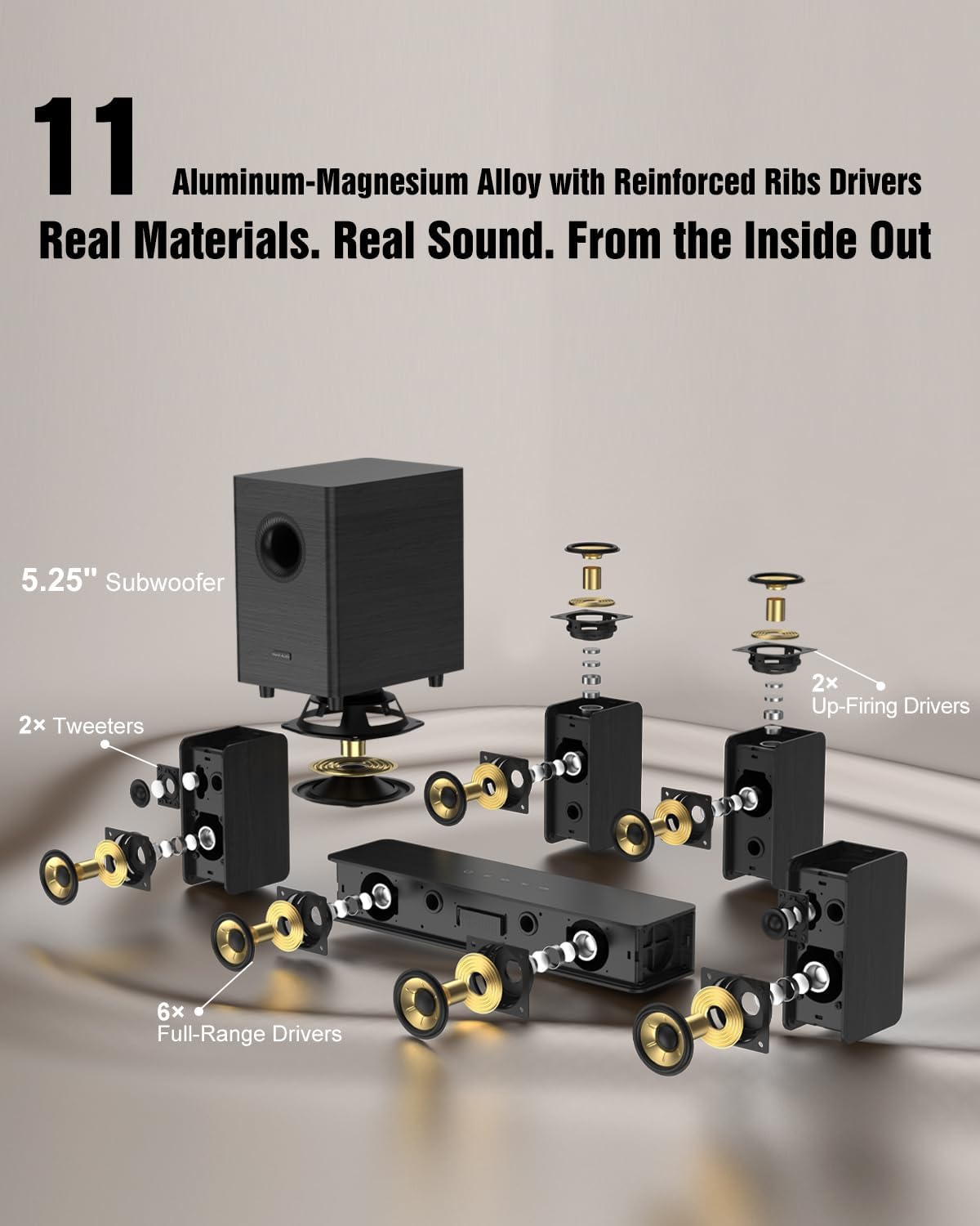 HiPulse N512 Wooden 5.1.2 Sound System review