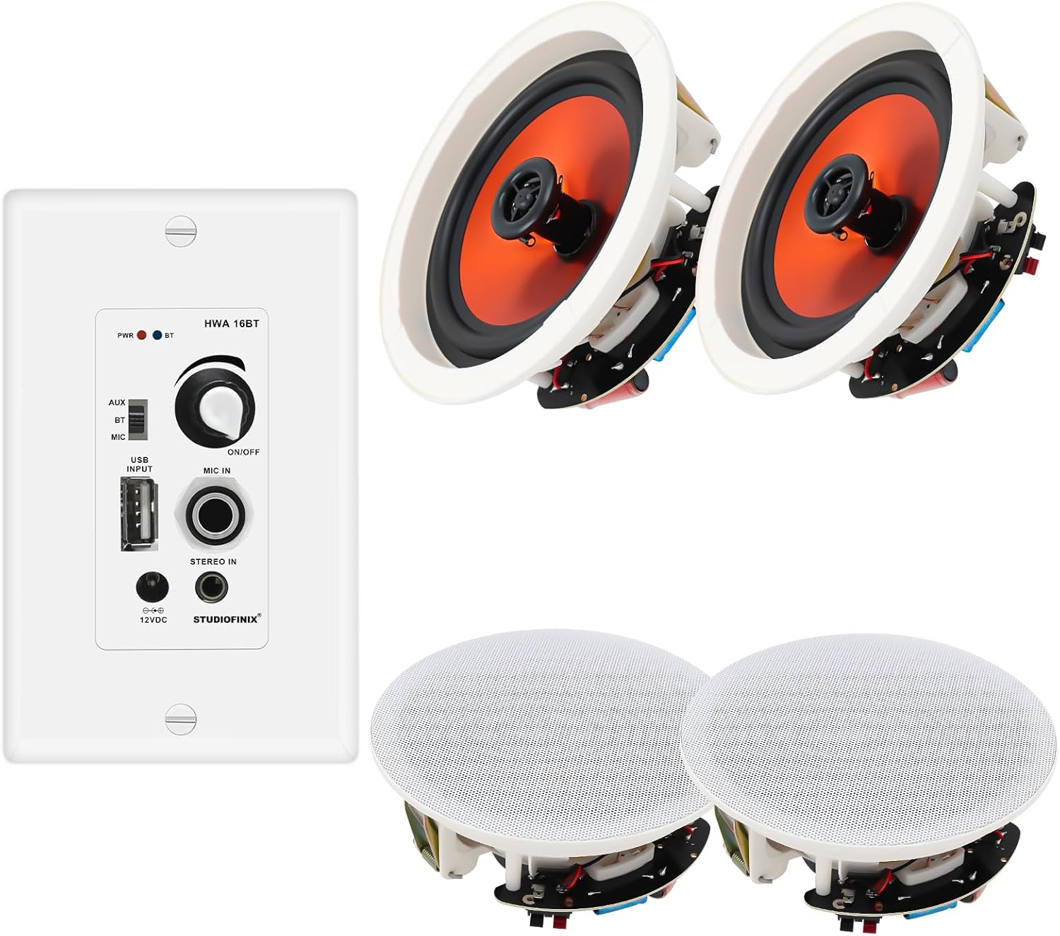 STUDIOFINIX 6.5\” Bluetooth Ceiling Speakers review