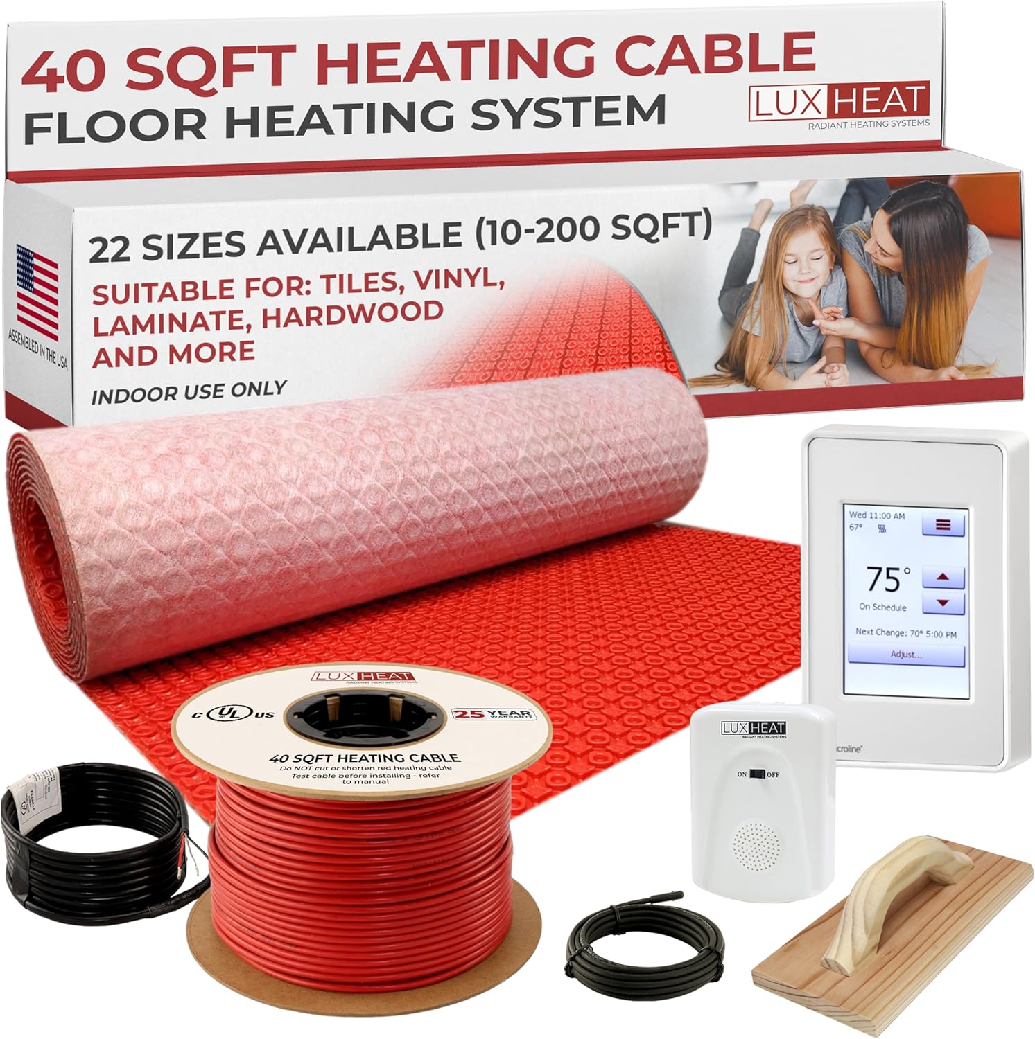LuxHeat 40sqft Electric Radiant Floor Heating System review